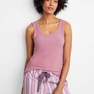 State of Day Women’s Ribbed Modal Sleep Tank Top BNWT